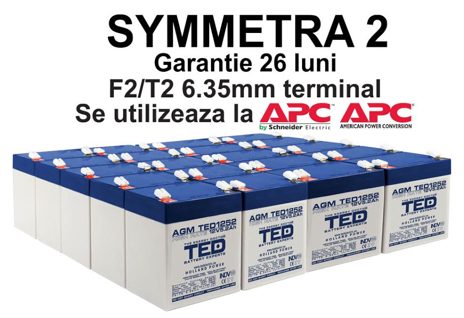 Acumulatori compatibili Symmetra 2 APC