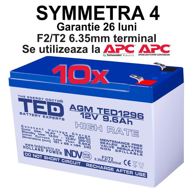 Acumulatori compatibili Symmetra 4 APC