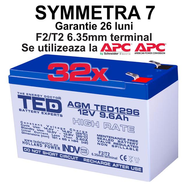 Acumulatori compatibili Symmetra 7 APC