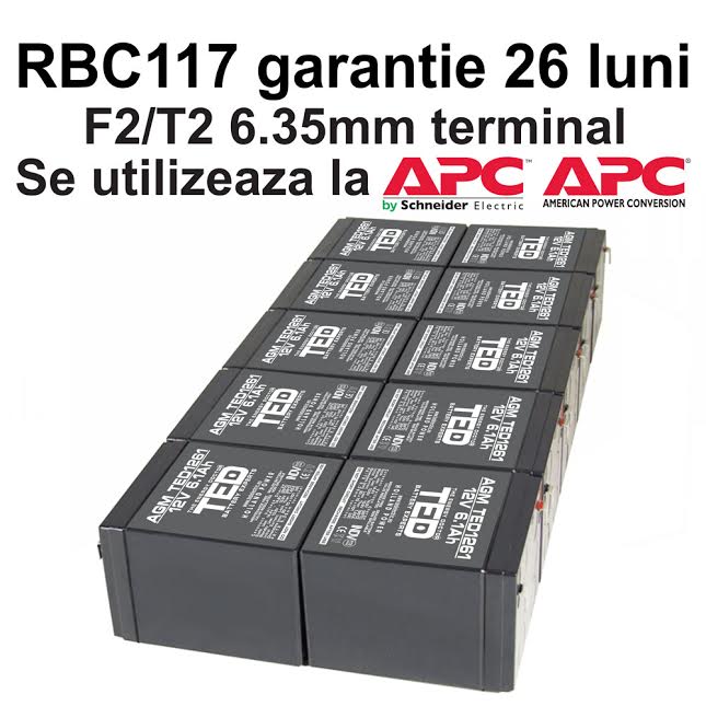 Acumulatori compatibili APC RBC117 din Olanda 