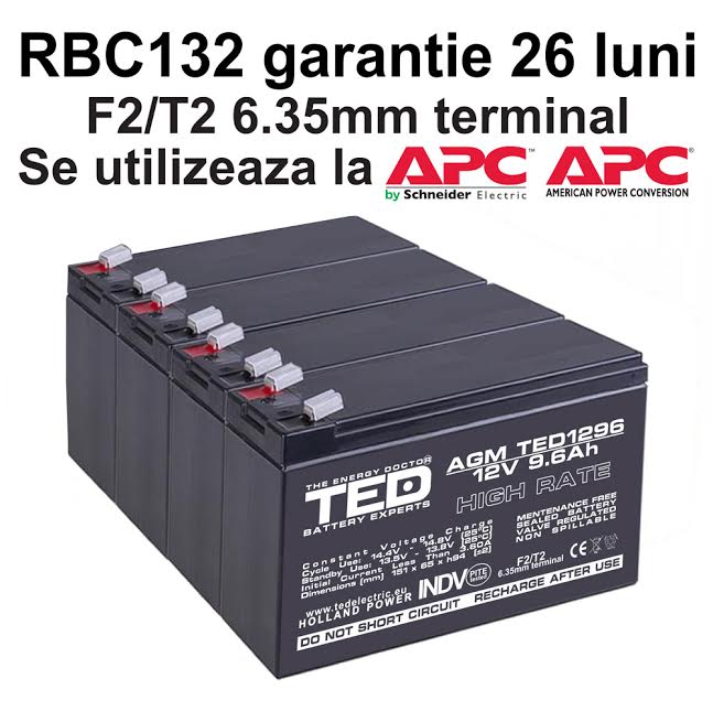 Acumulatori compatibili APC RBC132 din Olanda 
