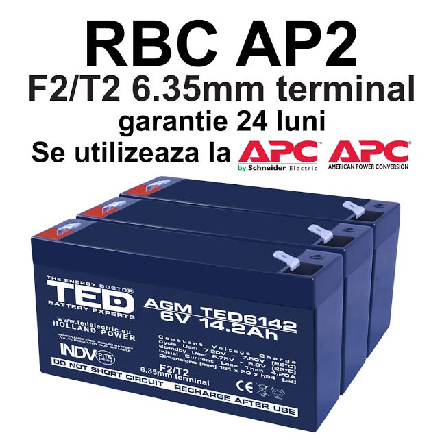 Acumulatori compatibili APC RBC AP2 din Olanda 