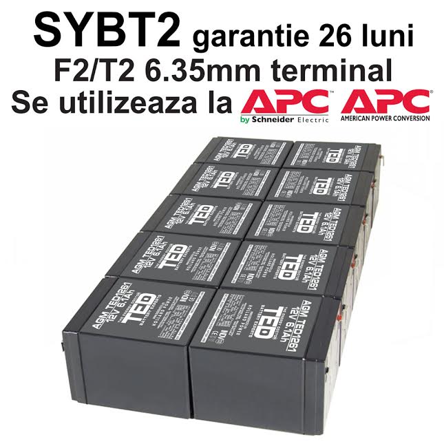Acumulatori compatibili APC SYBT2 din Olanda