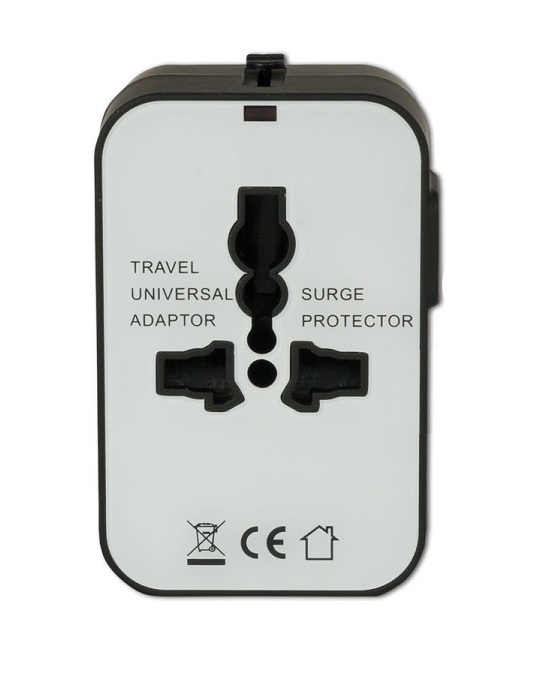 Adaptor priza de calatorie Arcas cu 2 porturi USB 5V max. 2.1A